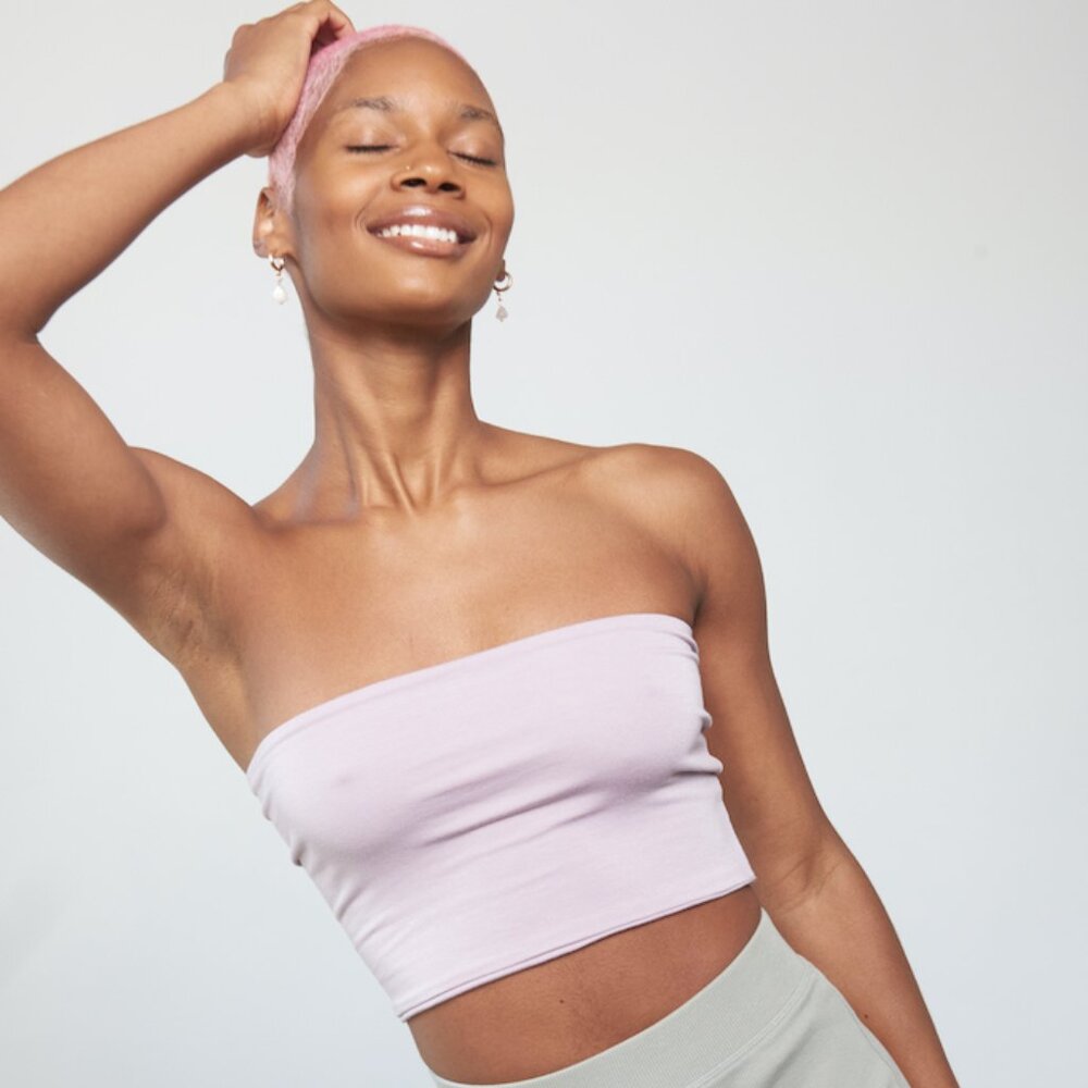 4 Pack Women’s Purple Tube Tops | Basic Fitted, Soft & Stretchy, Made in USA